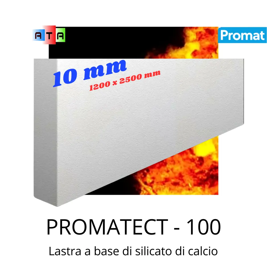 PROMAT PROMATECT 100 Lastra a base di silicato di calcio, incombustibile in classe A1 1200 X2500 MM SPESSORE 1 CM
