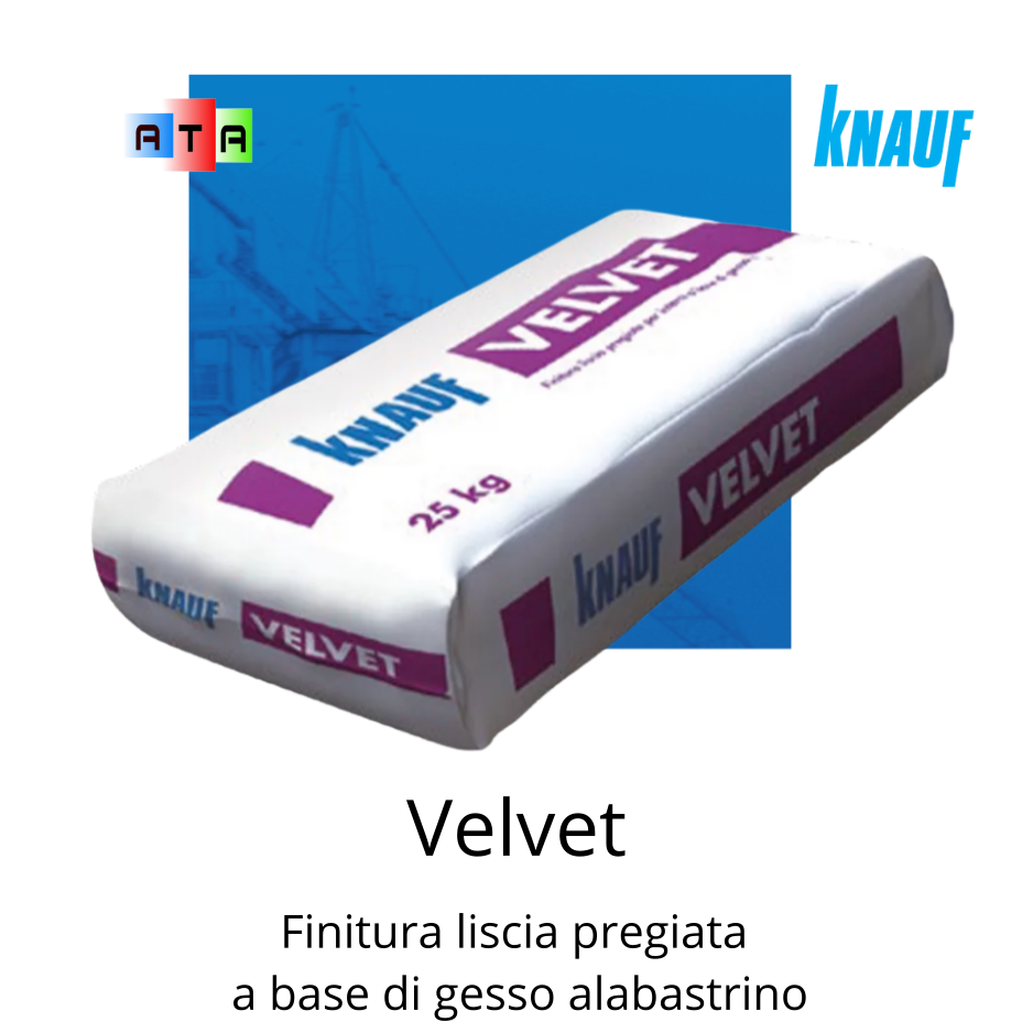 Knauf Velvet Finitura liscia pregiata a base di gesso alabastrino