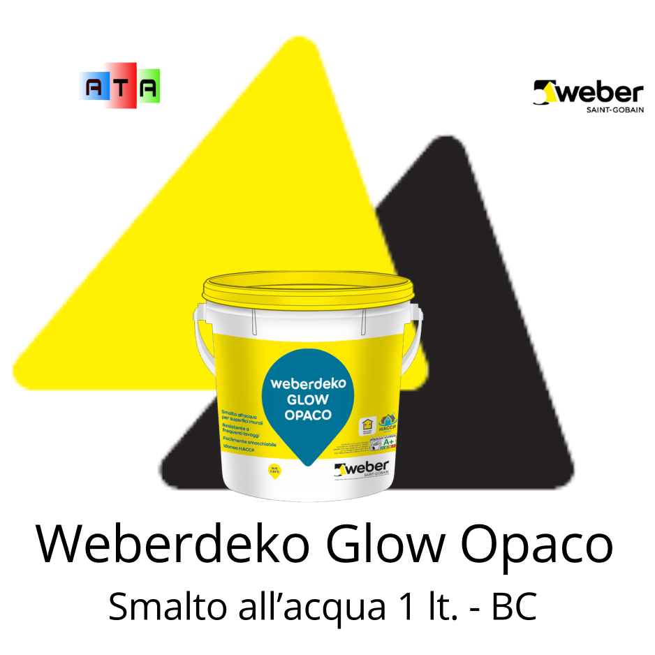 Weber Weberdeko Glow opaco smalto all'acqua per superfici murali finitura opaca 1lt