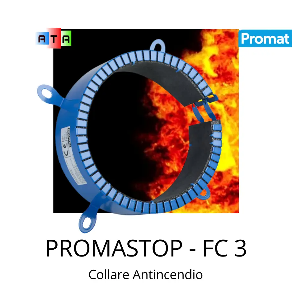 PROMAT PROMASTOP FC3 Collare antincendio per tubazioni combustibili e cavi elettrici