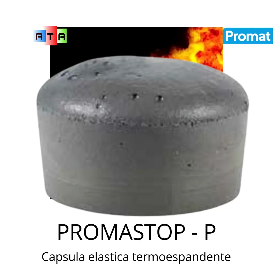 PROMAT PROMASTOP P è un tappo intumescente elastico permanente utilizzato per prevenire la propagazione del fuoco.