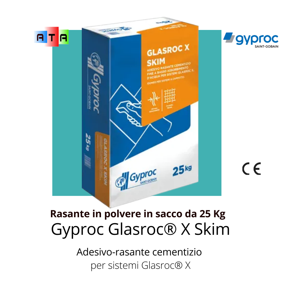 Gyproc Glasroc® X Skim Rasante in polvere in sacco da 25 Kg